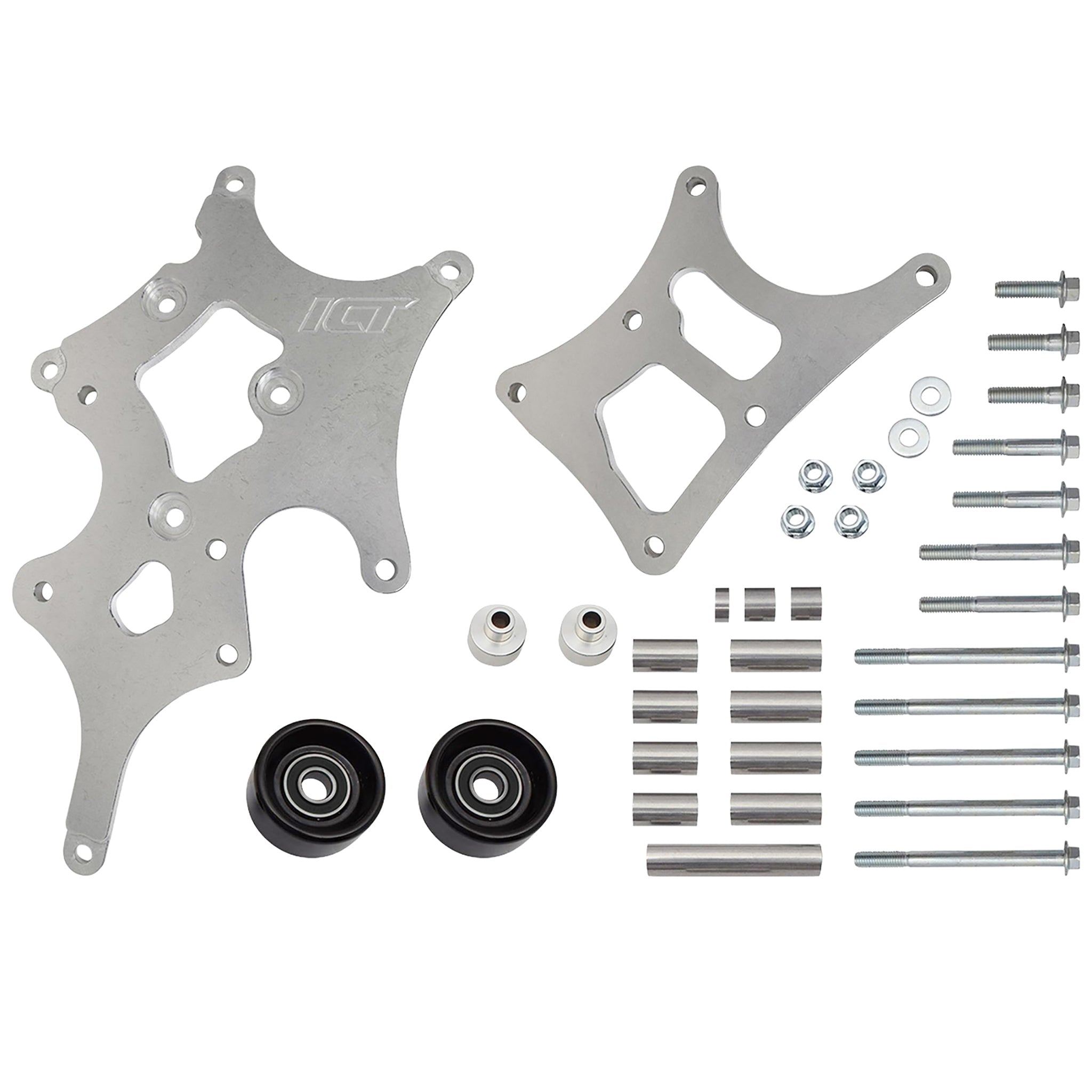 LS Alternator and Power Steering Bracket - Saginaw Pump - Truck Spacing (LSA 6-rib) - ICT Billet 551787A-3