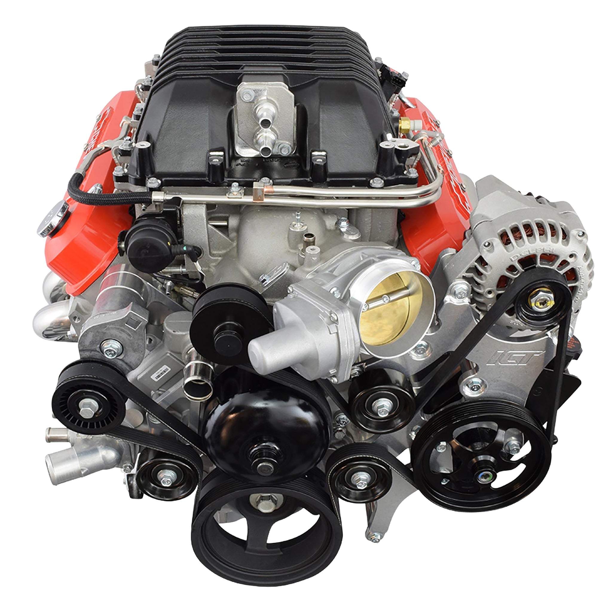 LS Alternator and Power Steering Bracket - Saginaw Pump - Truck Spacing (LSA 6-rib) - ICT Billet 551787A-3