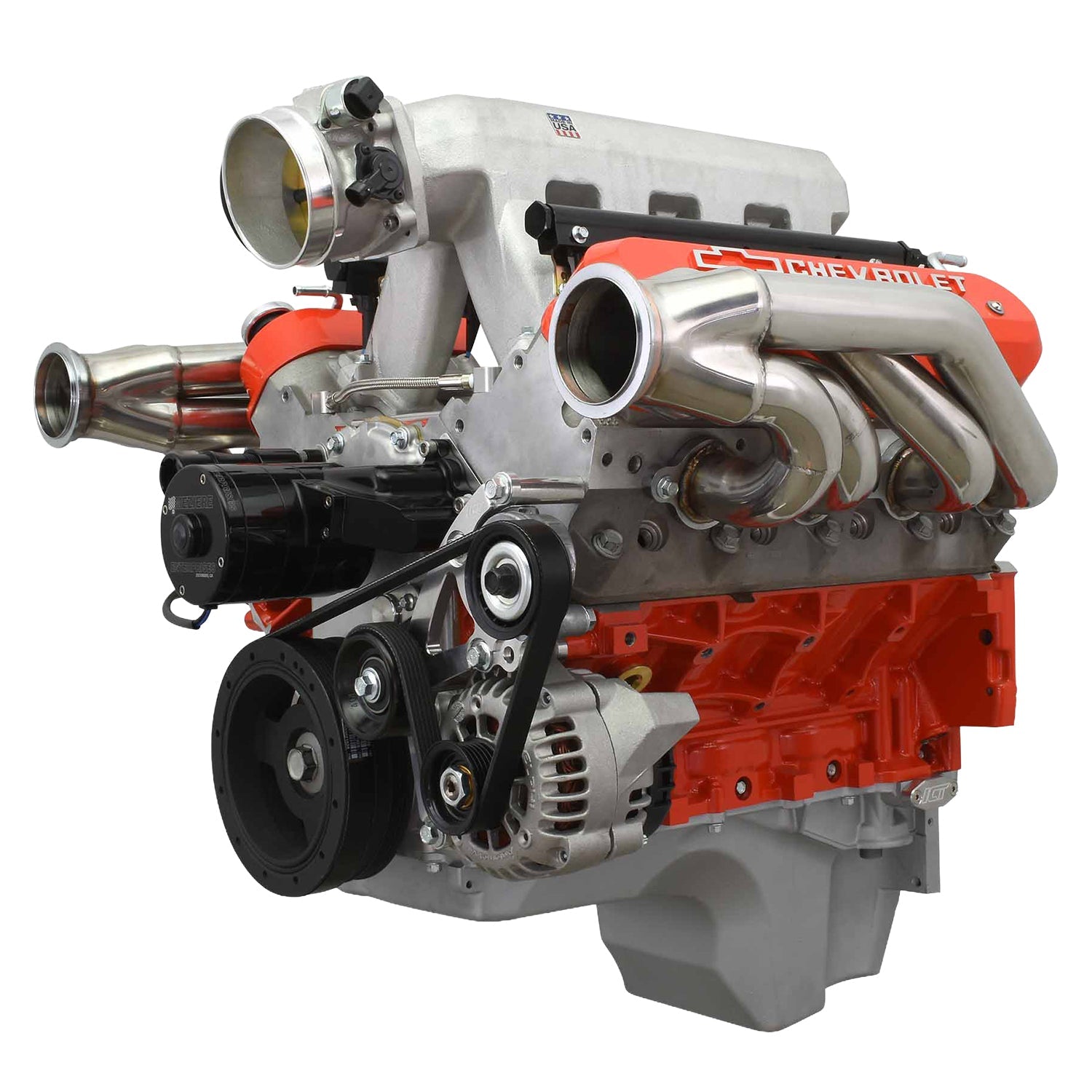LS Alternator Bracket - Corvette Spacing (Electric Water Pump) - ICT Billet 551667EWP-1