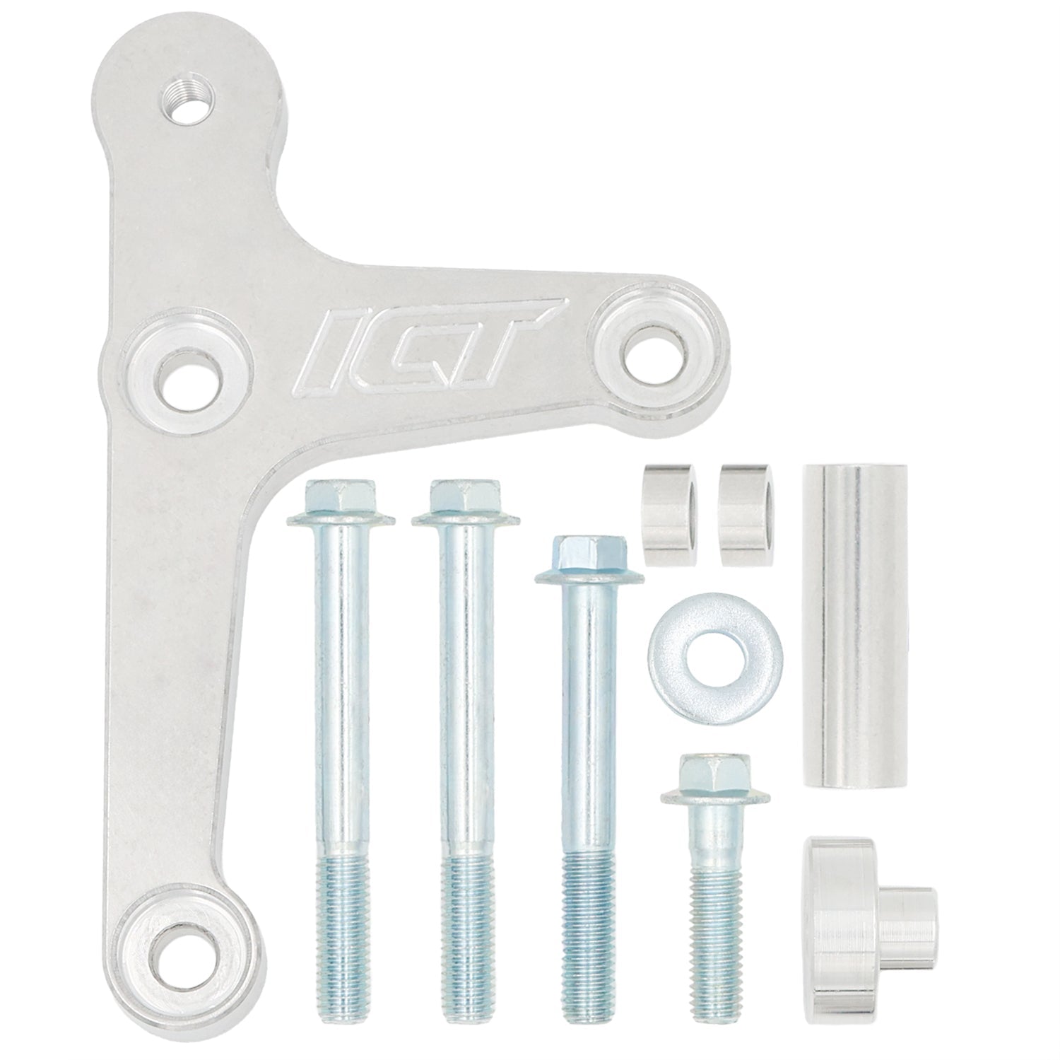 LS Alternator Bracket - Corvette Spacing (Low Mount) - ICT Billet 551667-1