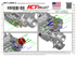 LS Alternator Bracket - LS1 Camaro Spacing (Reverse Mount) - ICT Billet BKT-LS006-2