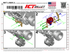 LS Alternator Bracket - LS1 Camaro Spacing (Ultra Low Mount) - ICT Billet BKT-LS005-2
