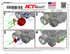 LS Alternator Bracket - LS1 Camaro Spacing (w/ Manual Tensioner) - ICT Billet 551668T-2