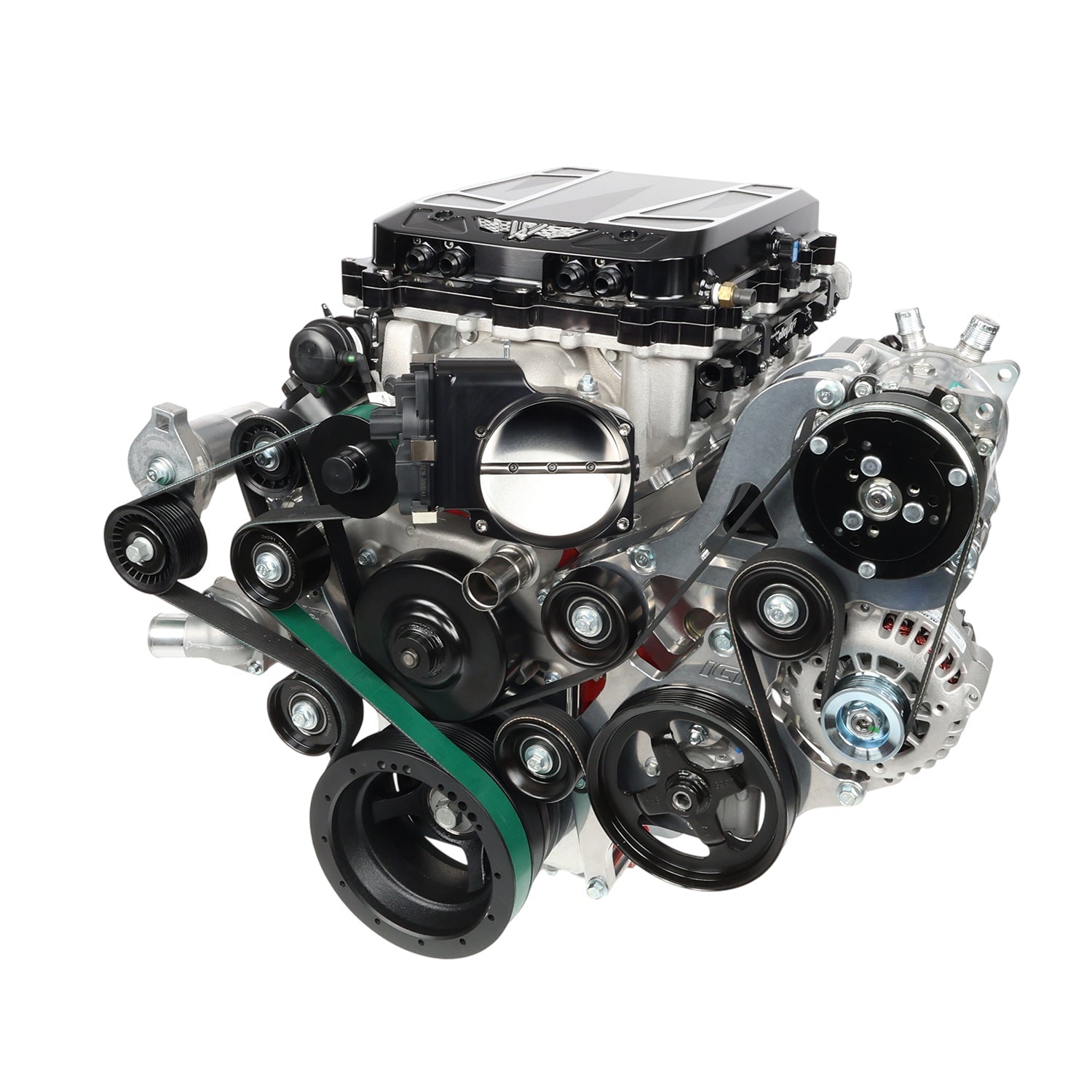 LS Alternator Power Steering and A/C Bracket - Corvette Spacing - ICT Billet BKT-LS015-1