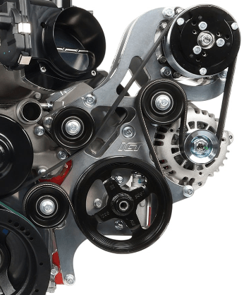 LS Alternator Power Steering and A/C Bracket - Corvette Spacing - ICT Billet BKT-LS015-1