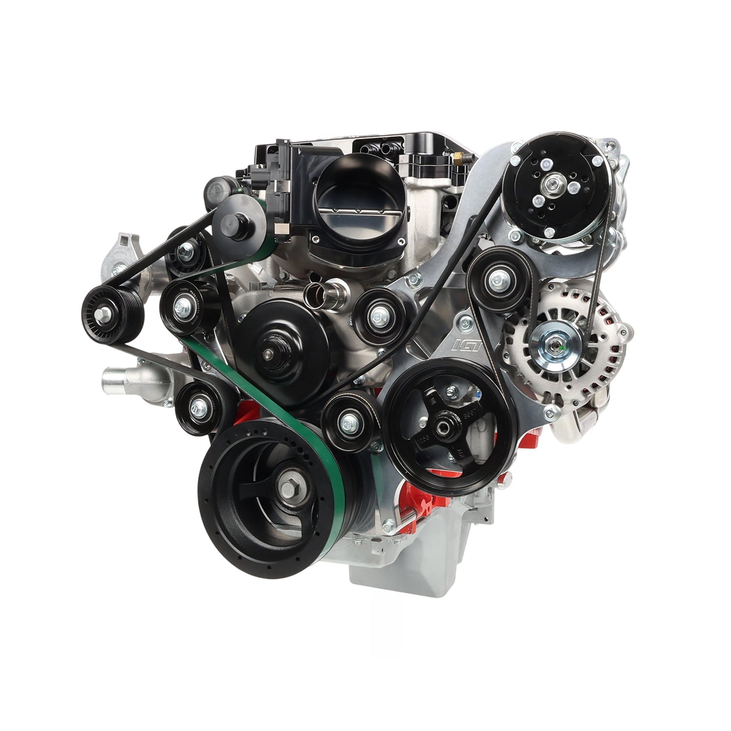 LS Alternator Power Steering and A/C Bracket - Corvette Spacing - ICT Billet BKT-LS015-1