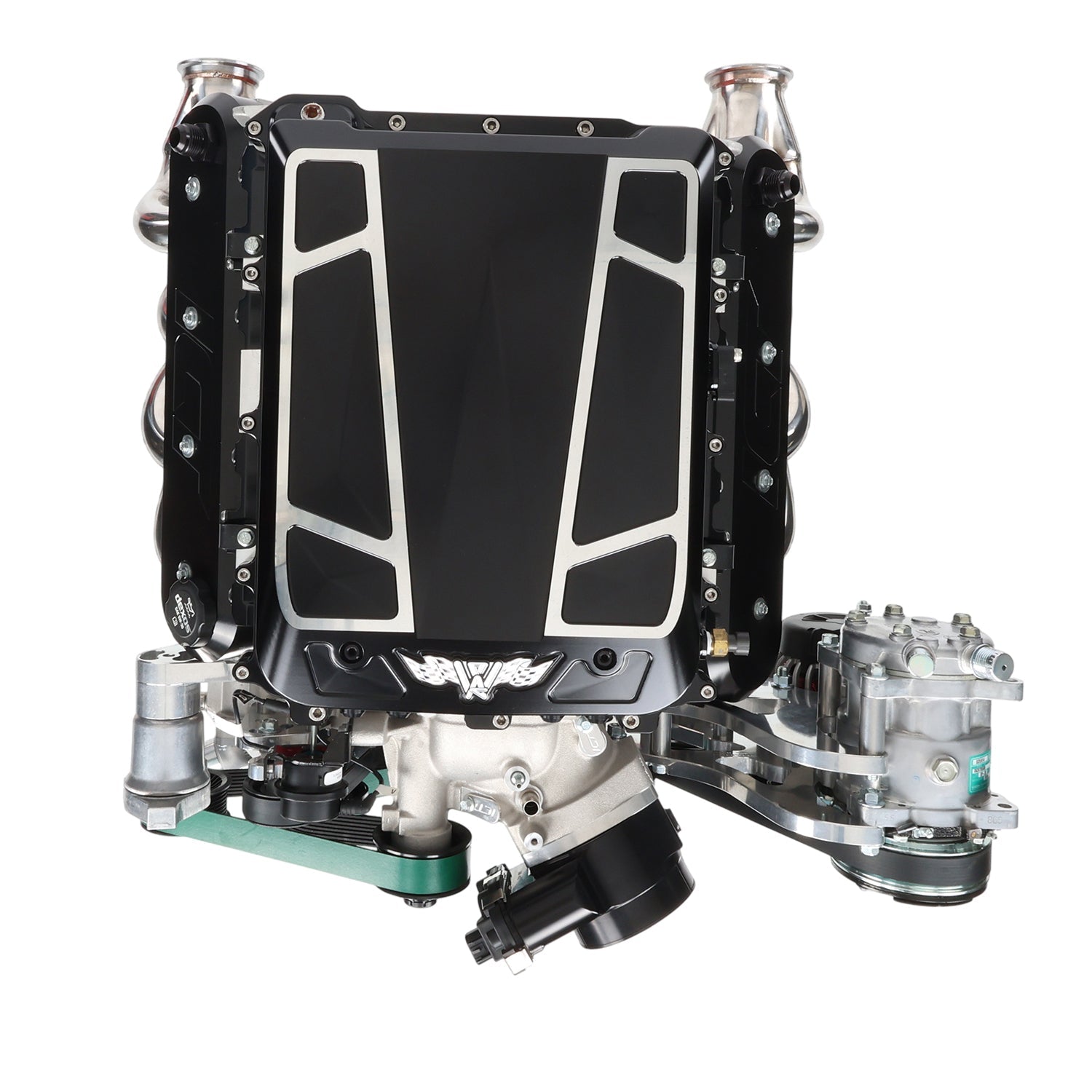 LS Alternator Power Steering and A/C Bracket - Corvette Spacing - ICT Billet BKT-LS015-1
