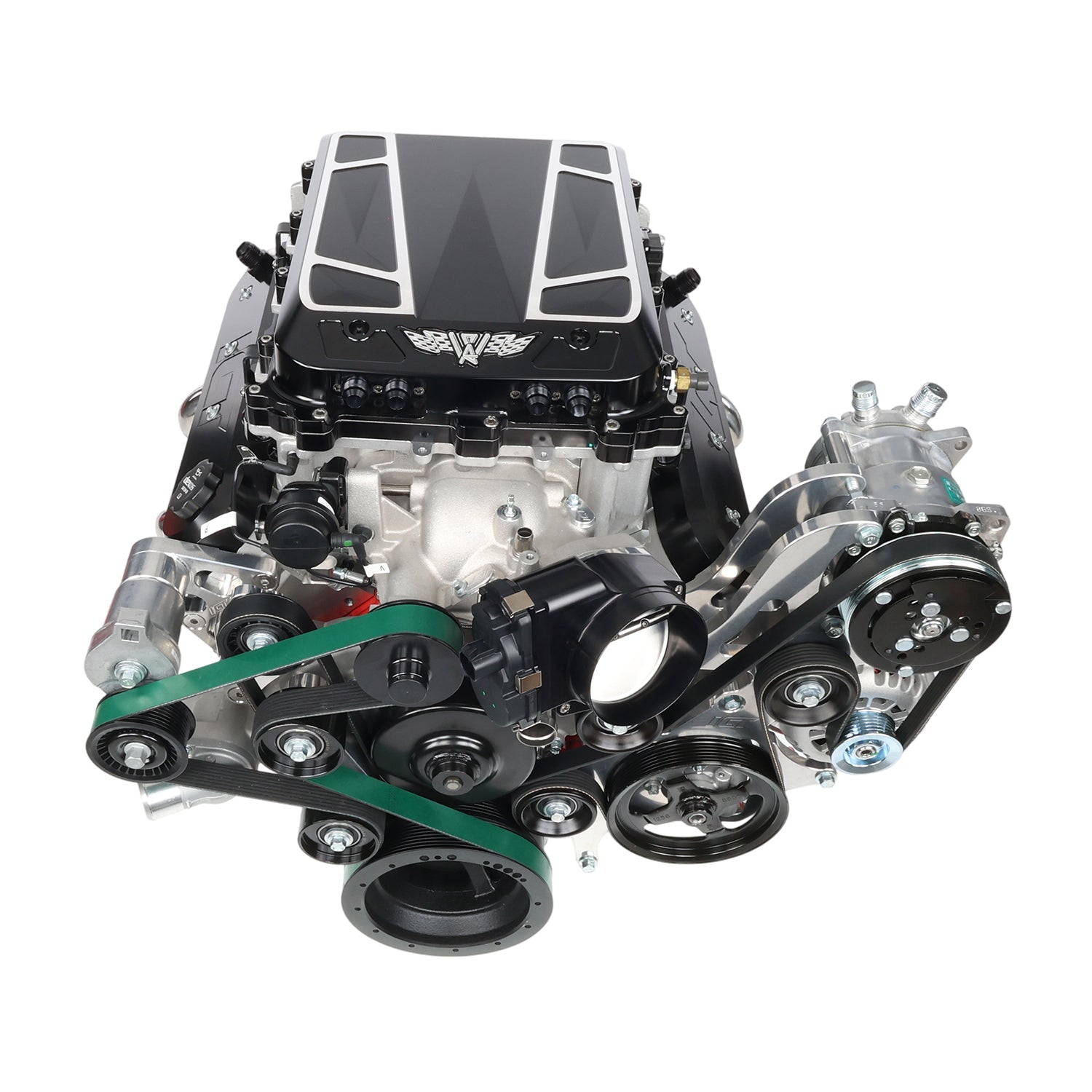 LS Alternator Power Steering and A/C Bracket - Corvette Spacing - ICT Billet BKT-LS015-1