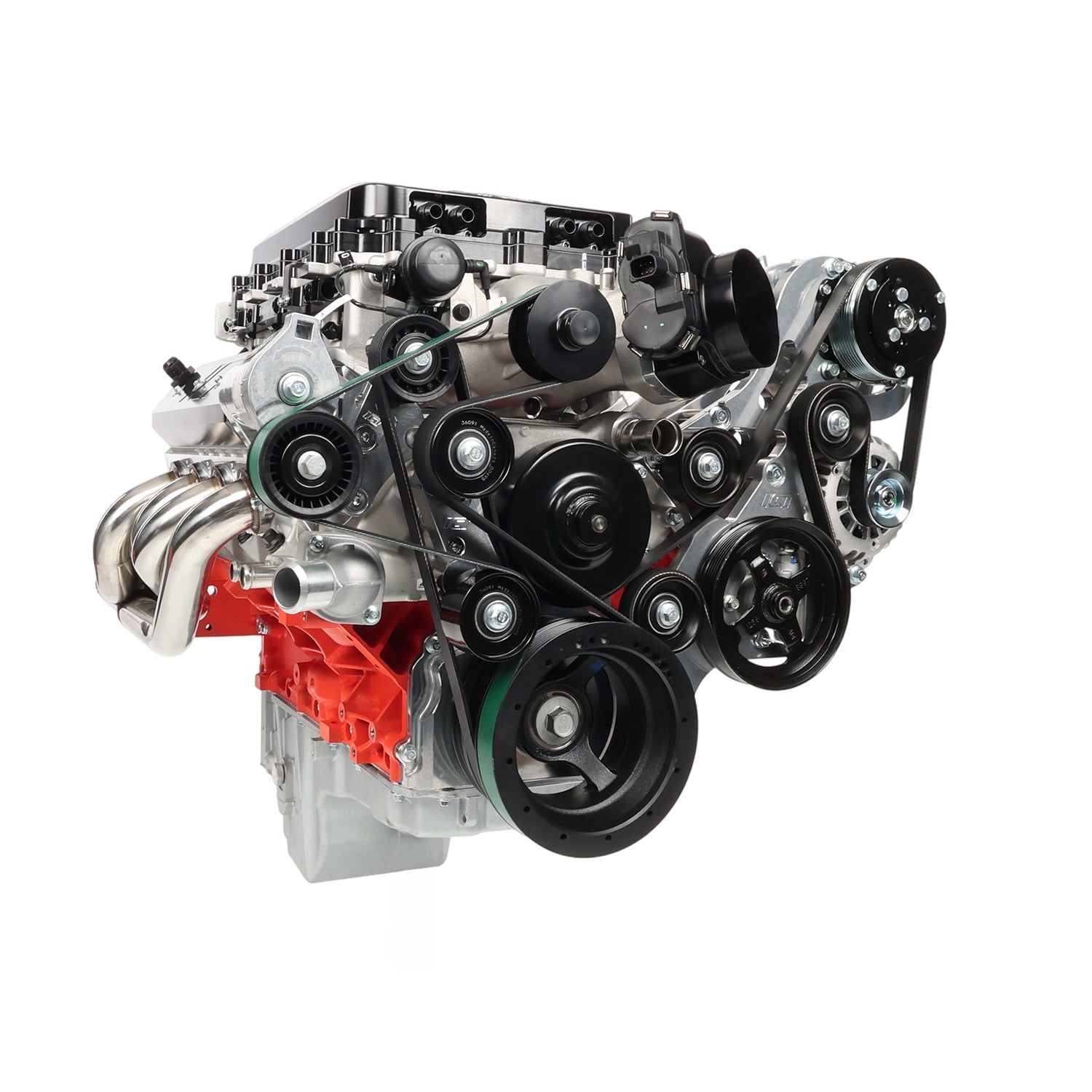 LS Alternator Power Steering and A/C Bracket - Corvette Spacing - ICT Billet BKT-LS015-1