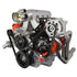 LS Alternator & Power Steering Bracket Black Cerakote - Corvette Pump - Corvette Spacing - ICT Billet 551521X-1B
