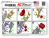 LS Alternator & Power Steering Bracket - Hot Rod Pump - LS1 Camaro Spacing (Electric Water Pump) - ICT Billet BKT-LS01-E1-2