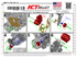 LS Alternator & Power Steering Bracket - Hot Rod Pump - LS1 Camaro Spacing (Electric Water Pump) - ICT Billet BKT-LS01-E1-2