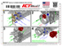 LS Alternator & Power Steering Bracket - Saginaw Pump - Truck Spacing (Tight Pump) - ICT Billet 551747