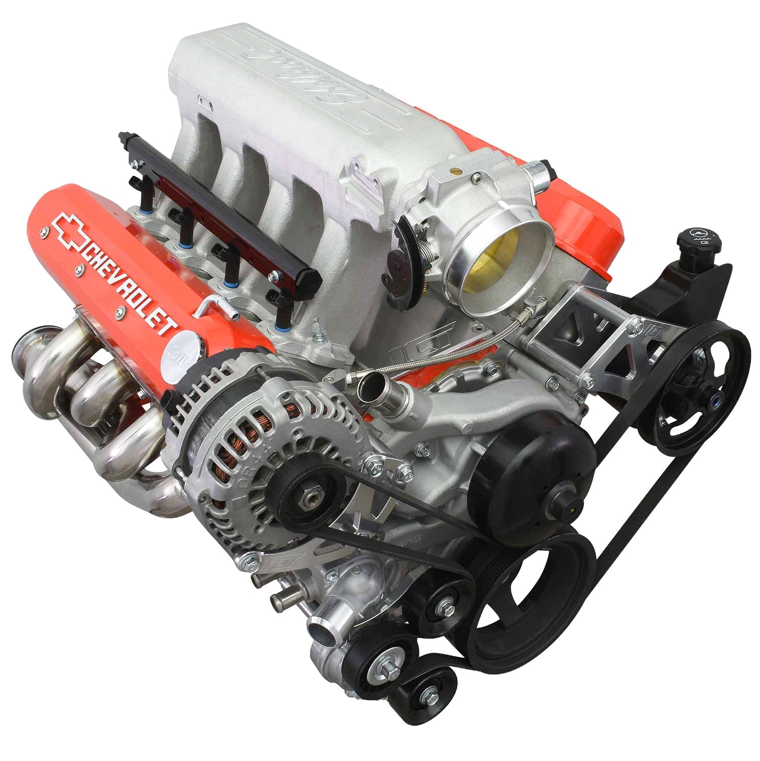 LS Alternator Relocation Bracket Passenger Side High Mount LQ4 LQ9 5.3 L33 Truck - ICT Billet 551526-LS01-3
