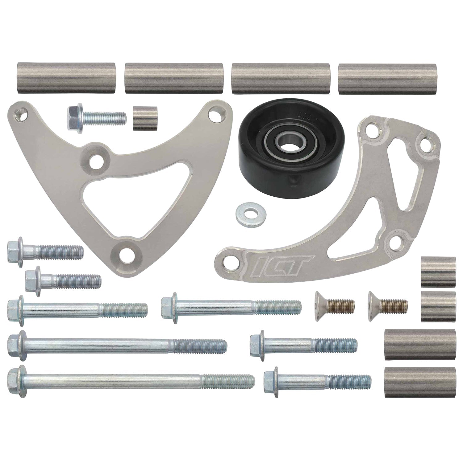 LS Alternator Relocation Bracket Passenger Side High Mount LQ4 LQ9 5.3 L33 Truck - ICT Billet 551526-LS01-3