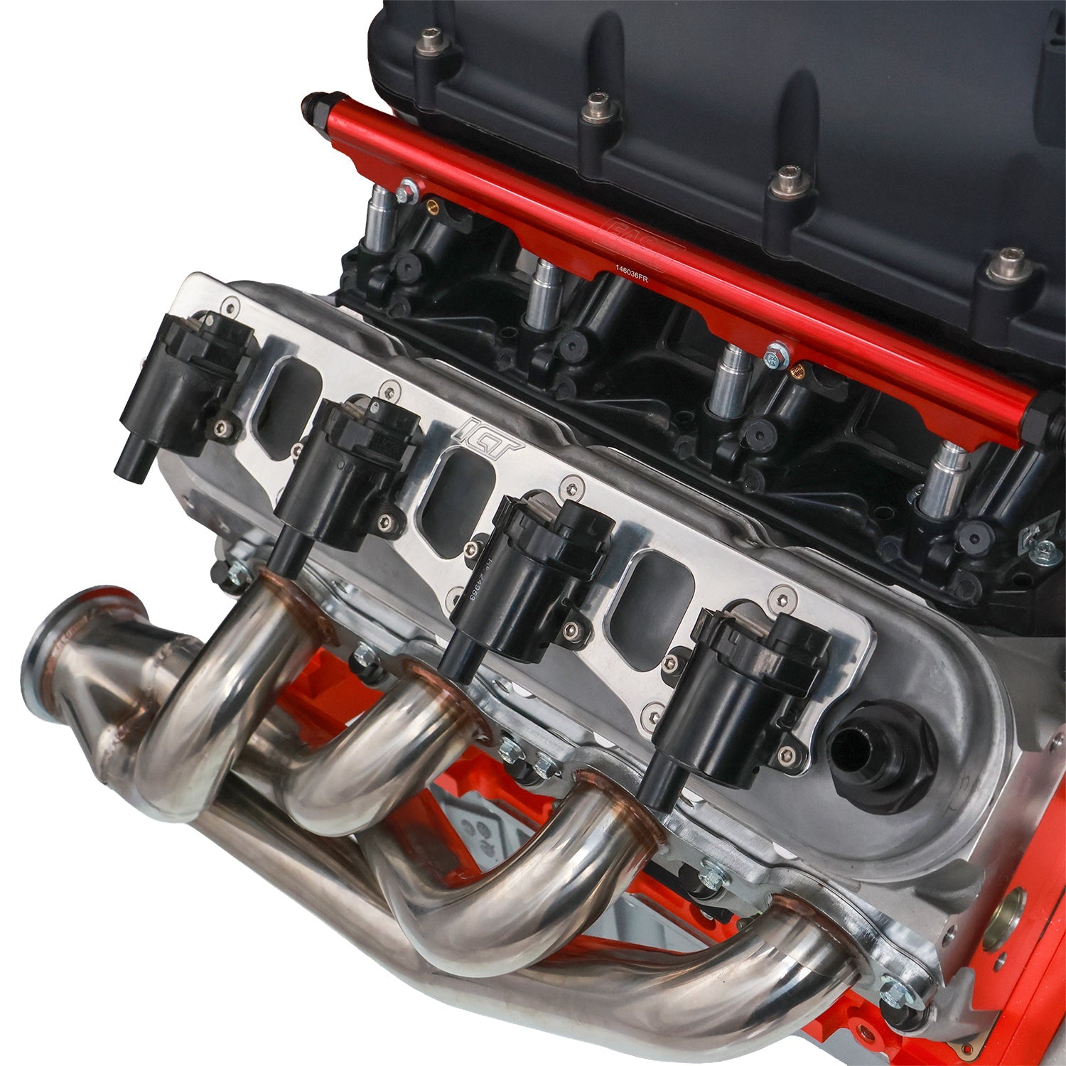 LS Billet Coil Brackets Compatible w/ D585 Coil Pack and Holley Valve Covers - ICT Billet 551773-585