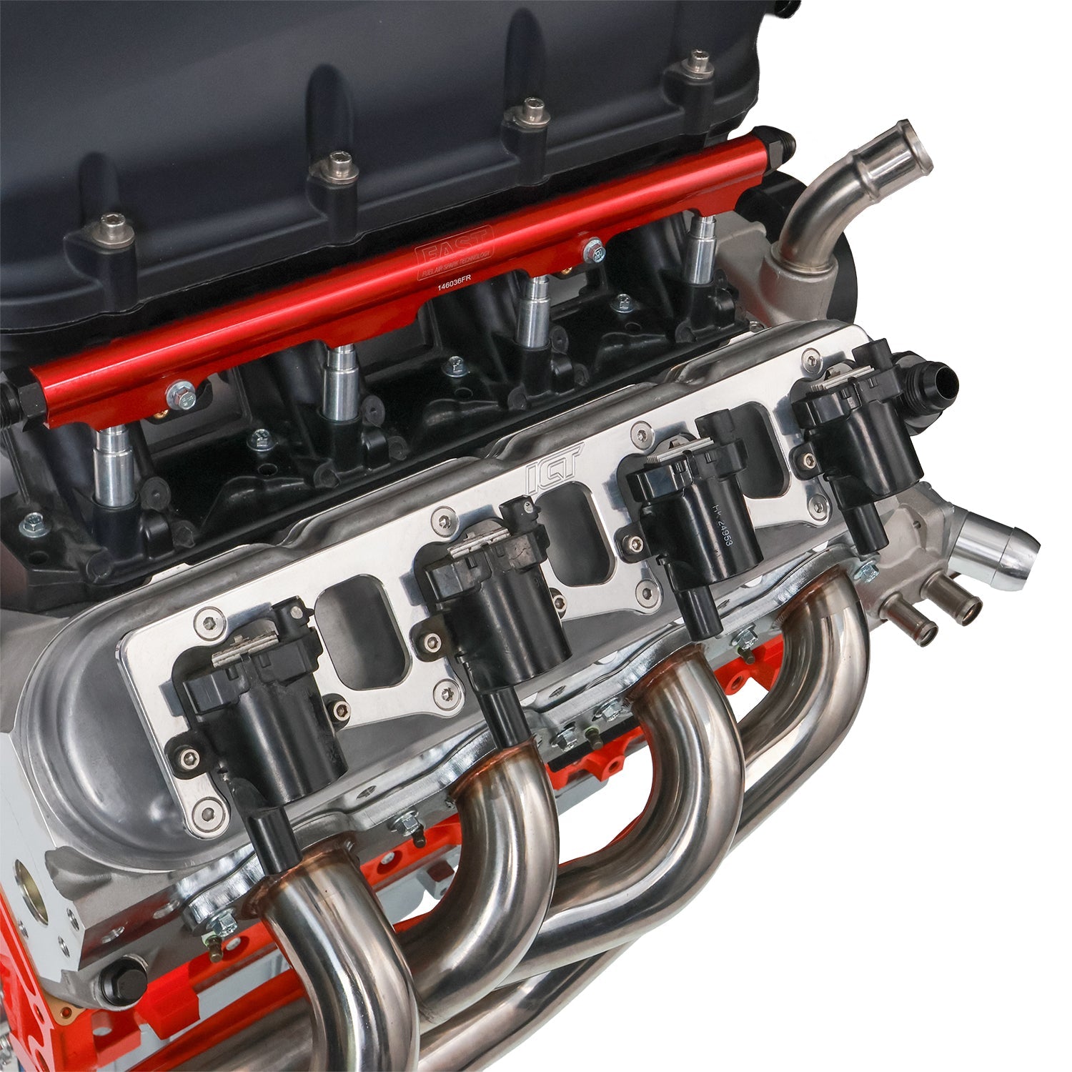 LS Billet Coil Brackets Compatible w/ D585 Coil Pack and Holley Valve Covers - ICT Billet 551773-585