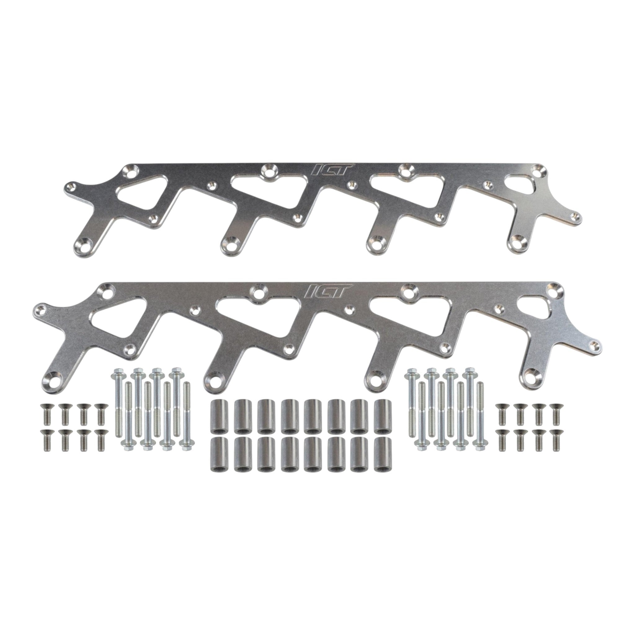 LS Billet Coil Brackets Compatible with Holley AMP EFI Smart Coil Pack for Holley Valve Covers - ICT Billet 551773