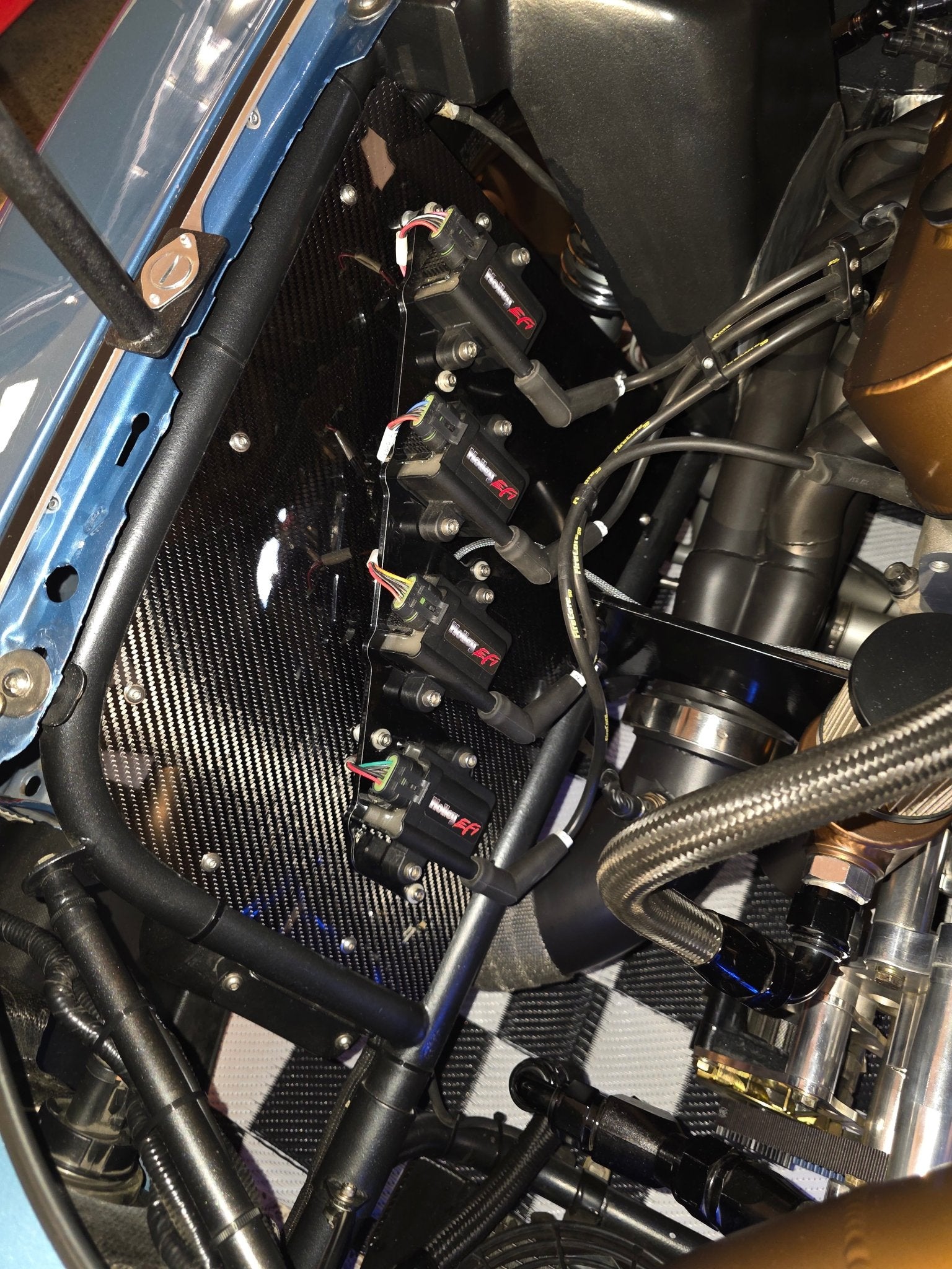 LS Billet Coil Brackets Compatible with Holley EFI Coil Packs LS1 - ICT Billet 551575