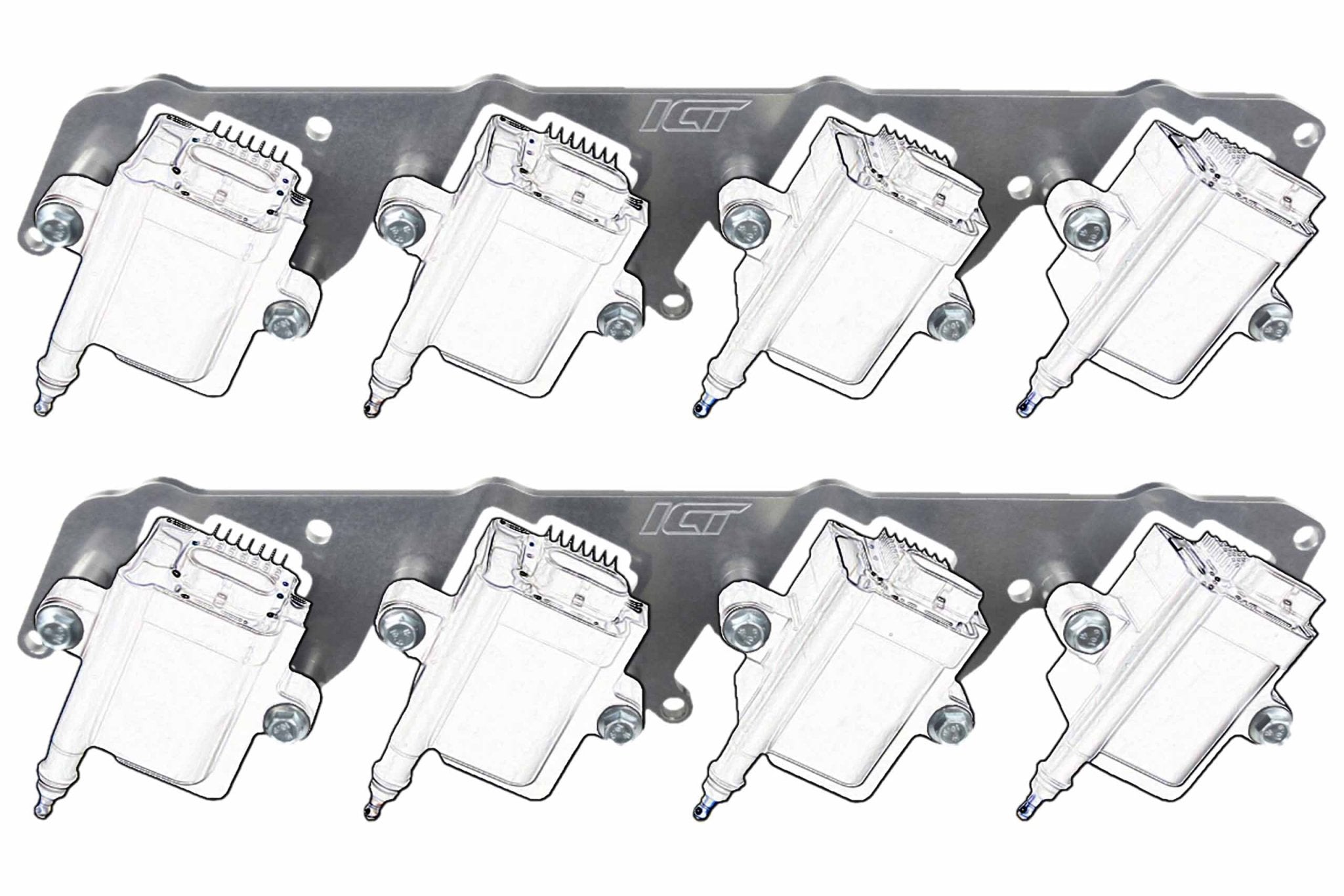 LS Billet Coil Brackets Compatible with Holley EFI Coil Packs LS1 - ICT Billet 551575