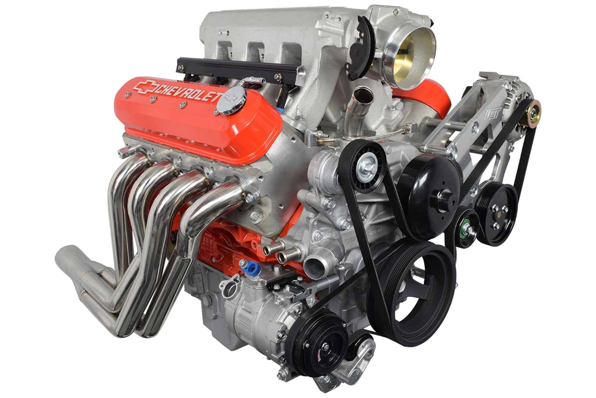 LS BMW E46 Swap Alternator & Power Steering Bracket Kit Truck LS3 5.3L 6.0L - ICT Billet 551796 - 3