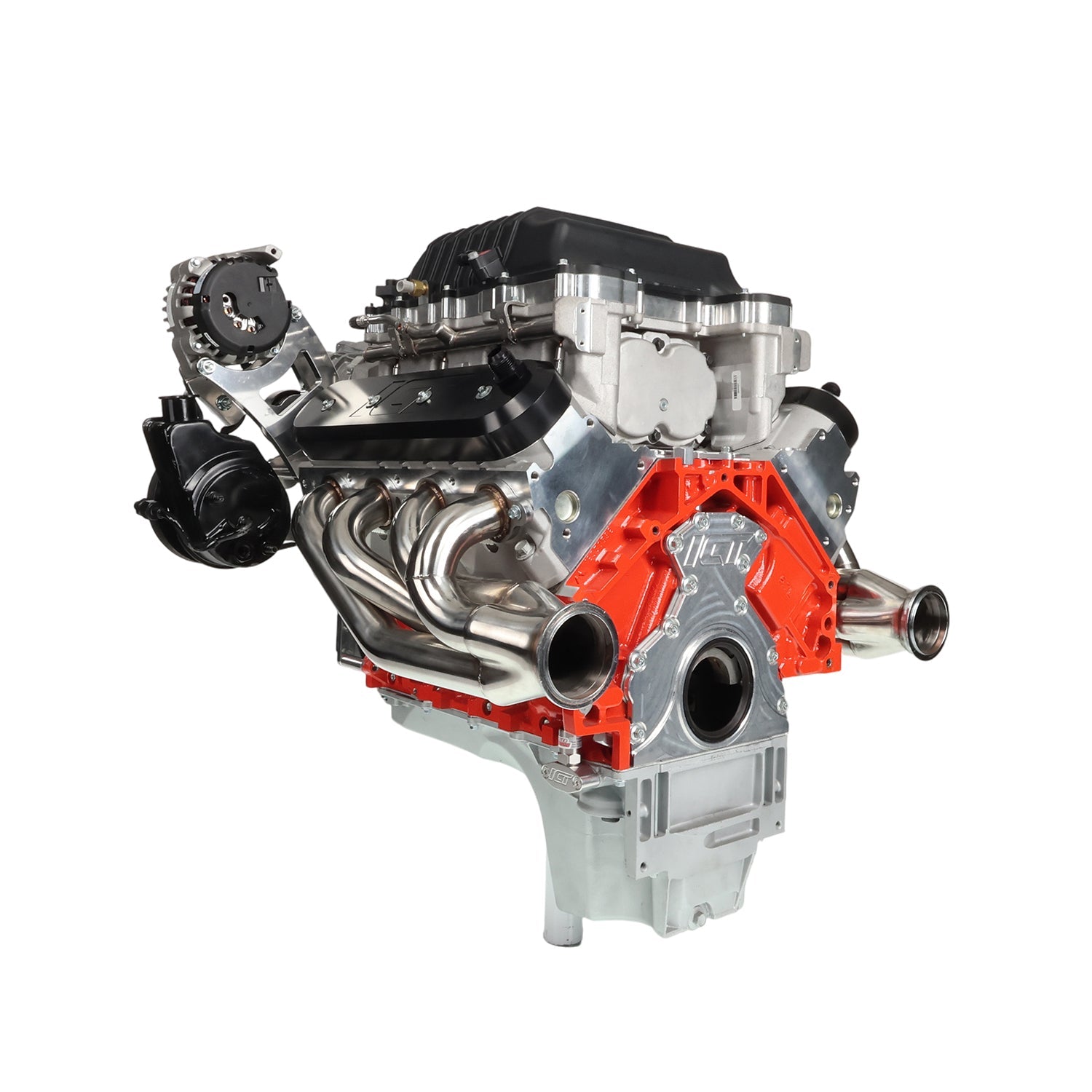 LS C10 / C1500 Truck Alternator and Power Steering Bracket - Corvette Spacing - ICT Billet BKT - LS002 - 1