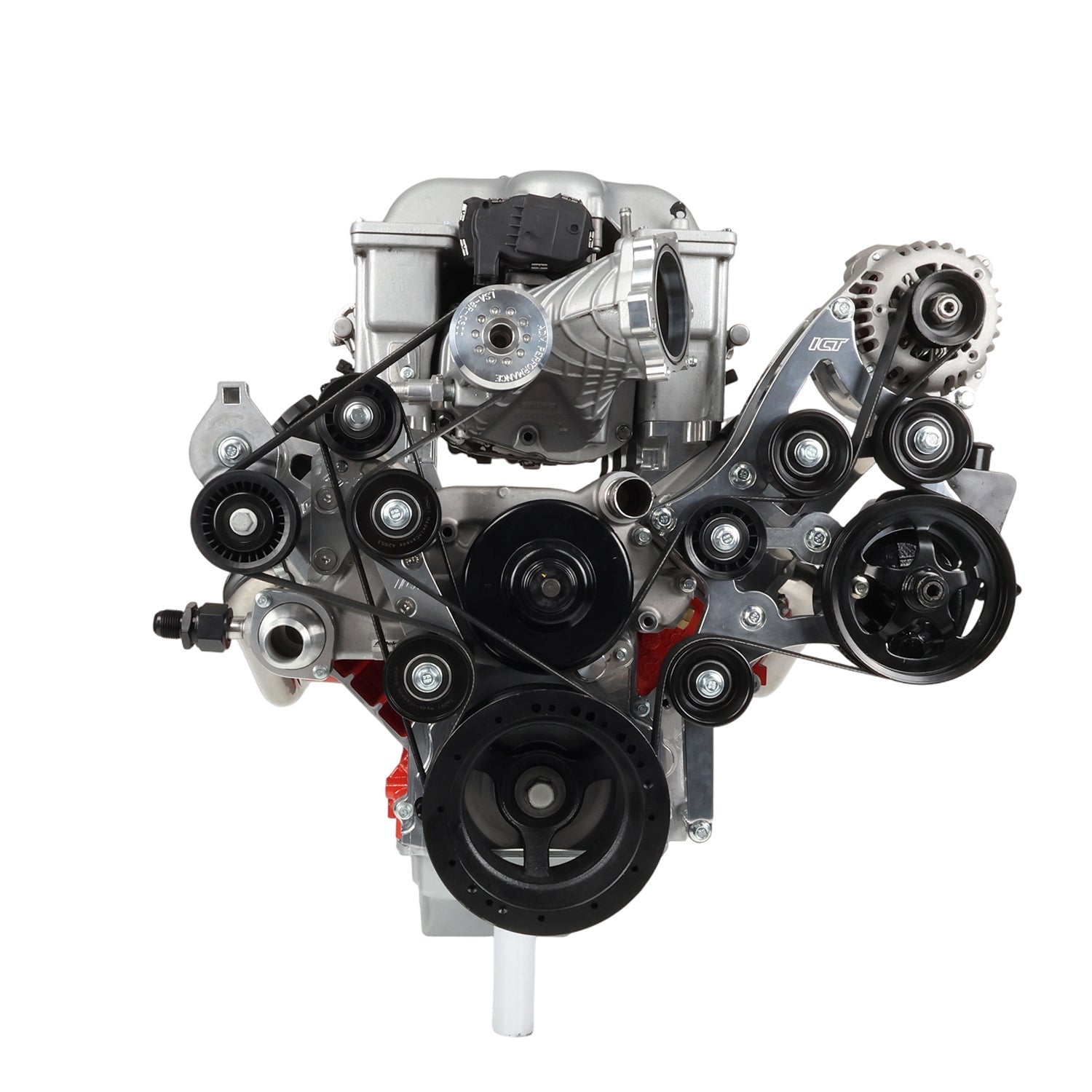 LS C10 / C1500 Truck Alternator and Power Steering Bracket - Corvette Spacing - ICT Billet BKT-LS002-1