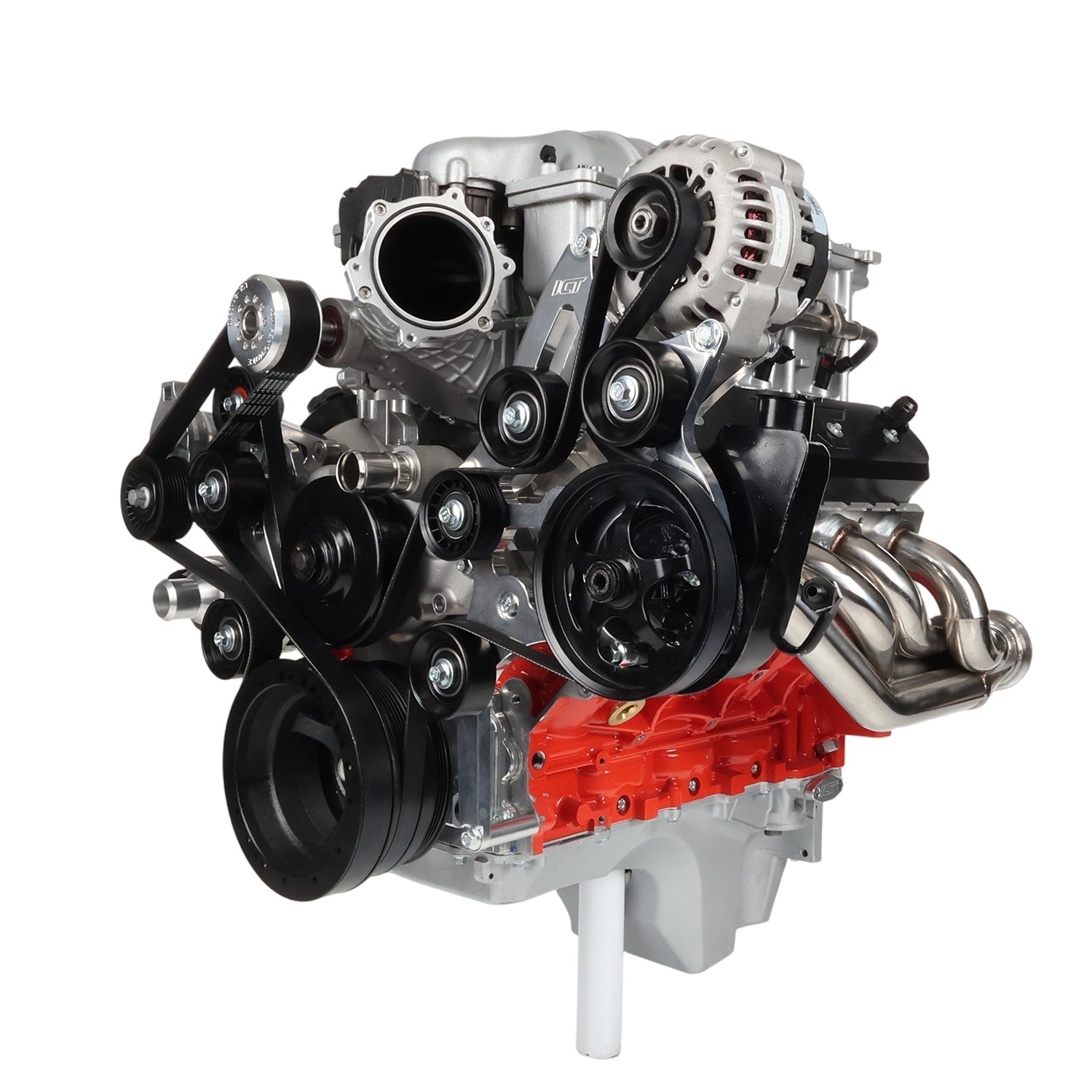 LS C10 / C1500 Truck Alternator and Power Steering Bracket - Corvette Spacing - ICT Billet BKT-LS002-1