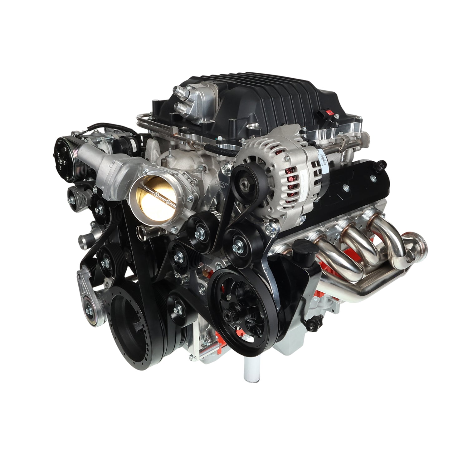 LS C10 / C1500 Truck Alternator and Power Steering Bracket - Corvette Spacing - ICT Billet BKT - LS002 - 1