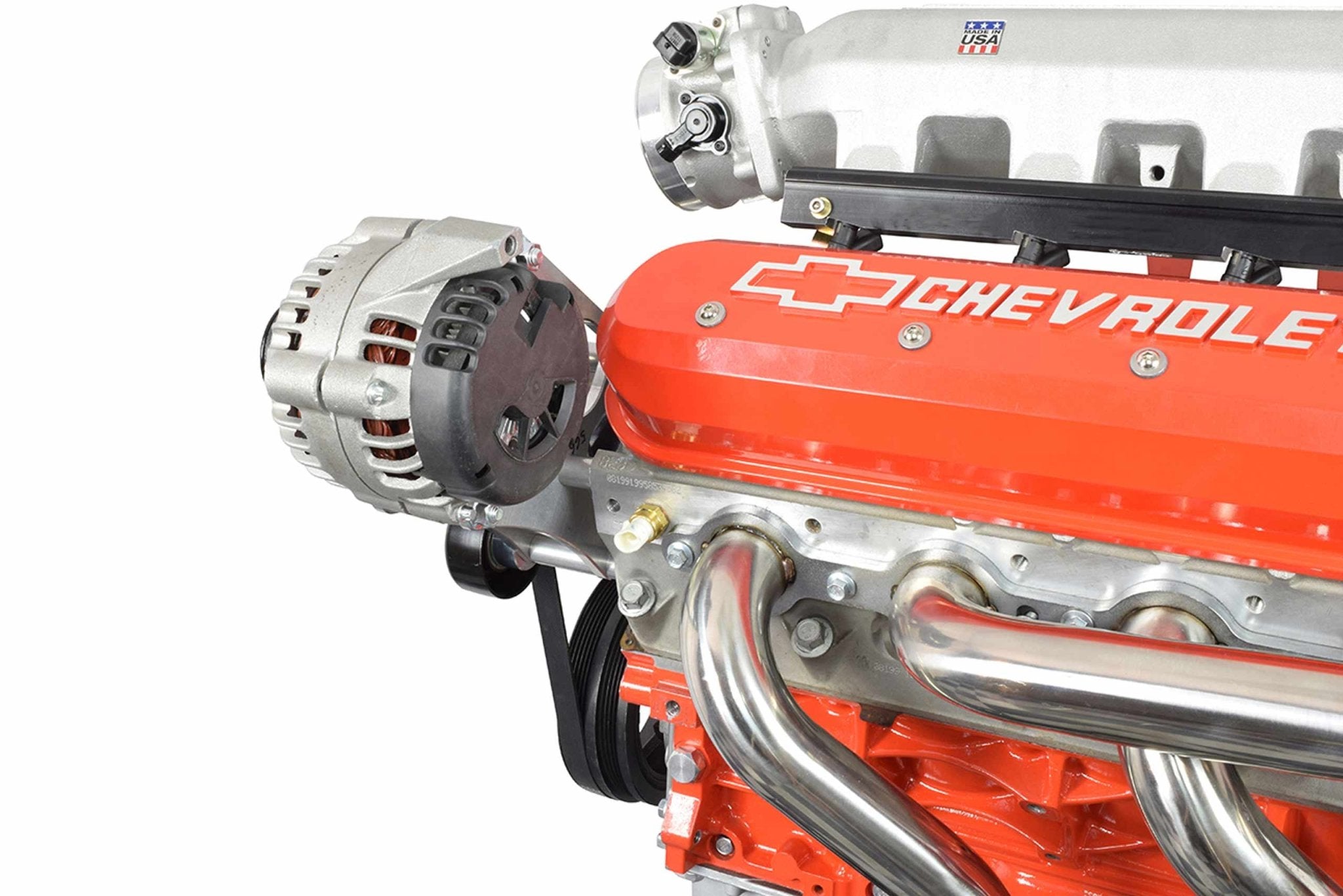 LS Camaro Heavy Duty Billet Alternator Bracket Kit LSX LS1 5.7L Top Driver Head Mount - ICT Billet 551566 - 2