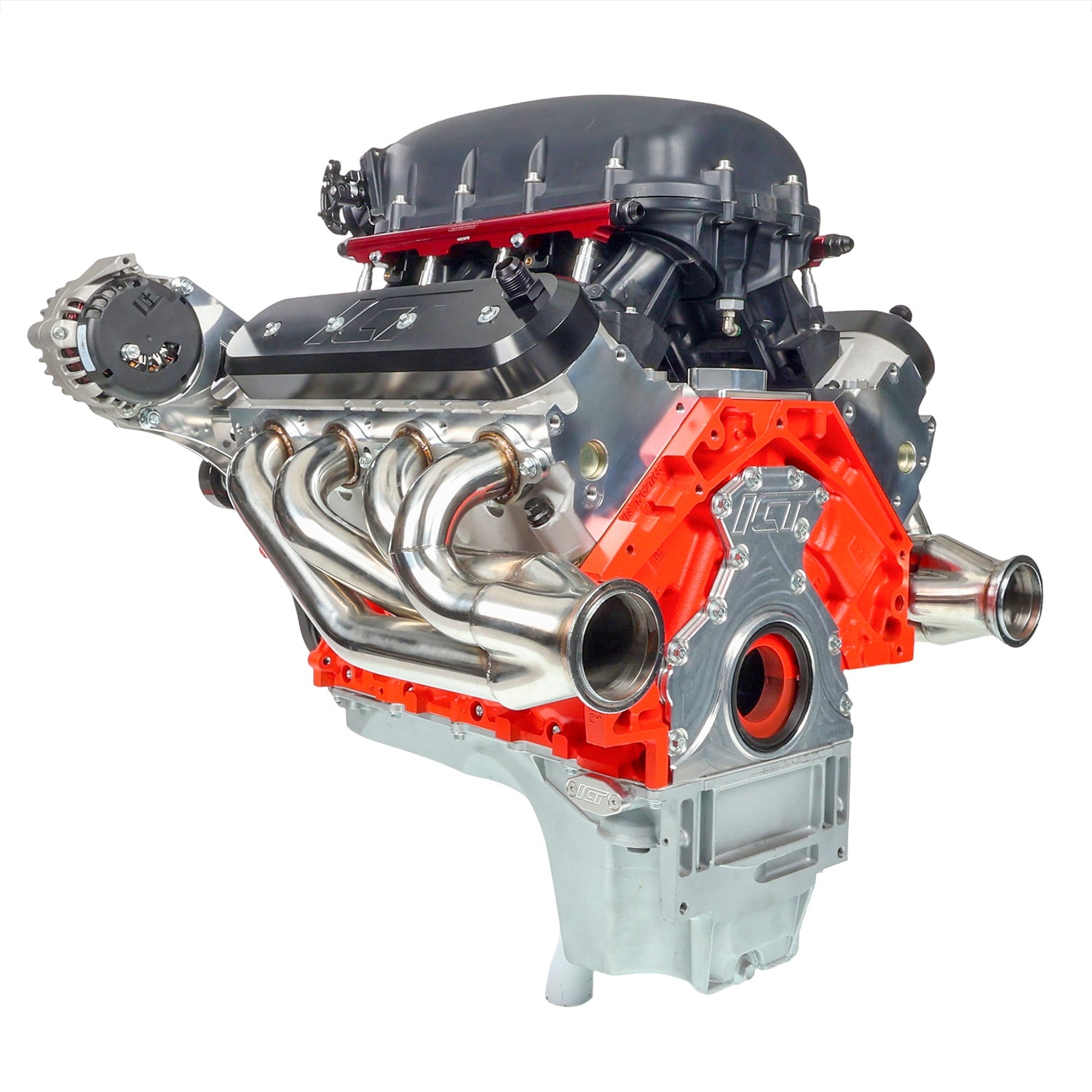 LS Camaro Heavy Duty Billet Alternator Bracket Kit LSX LS1 5.7L Top Driver Head Mount - ICT Billet 551566-2