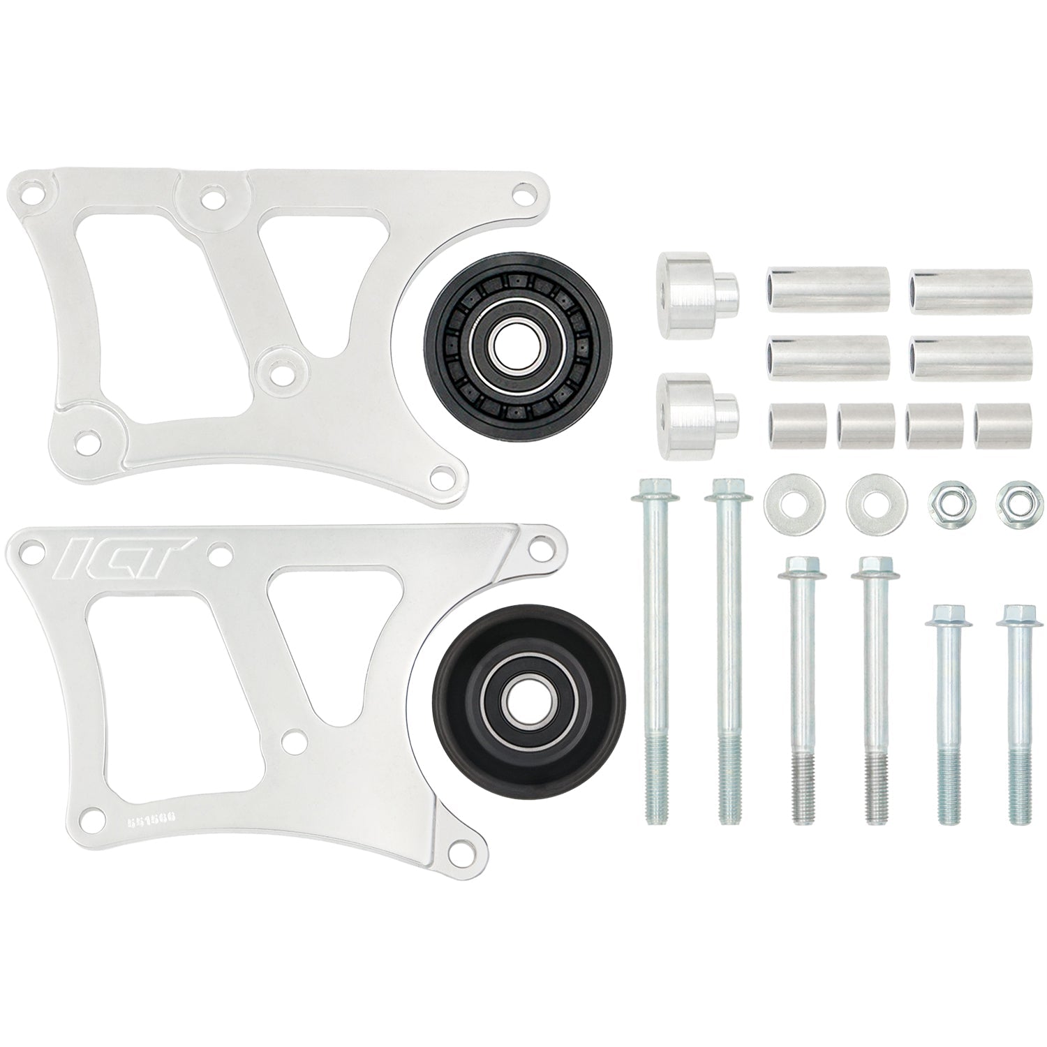 LS Camaro Heavy Duty Billet Alternator Bracket Kit LSX LS1 5.7L Top Driver Head Mount - ICT Billet 551566-2