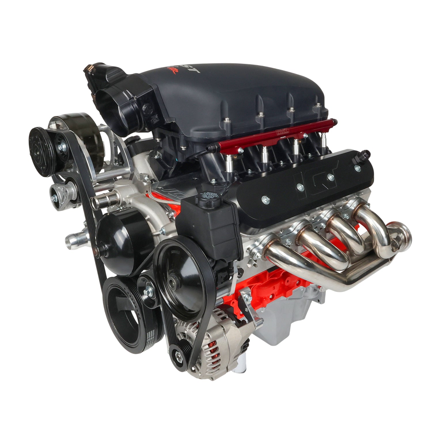 LS Camaro Low Mount Alternator, Power Steering Pump Brackets LSX LS1 LS6 Billet - ICT Billet 551669 - 2