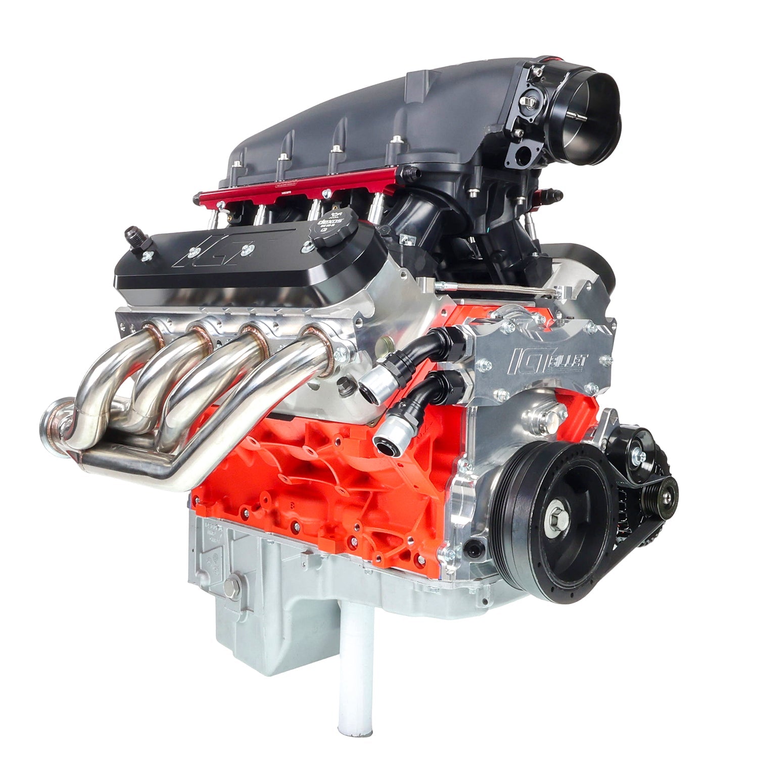 LS Corvette Alternator Bracket Low Mount w/ Manual Tensioner - ICT Billet 551668T-1