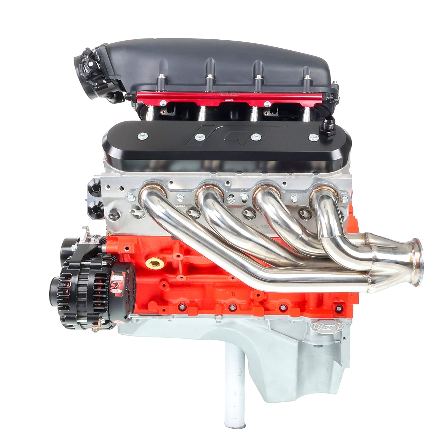 LS Corvette Alternator Bracket Low Mount w/ Manual Tensioner - ICT Billet 551668T-1