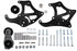 LS Corvette - Black Sanden 508 A/C Air Conditioner Compressor Bracket Kit LS AC GTO - ICT Billet 551474-1B