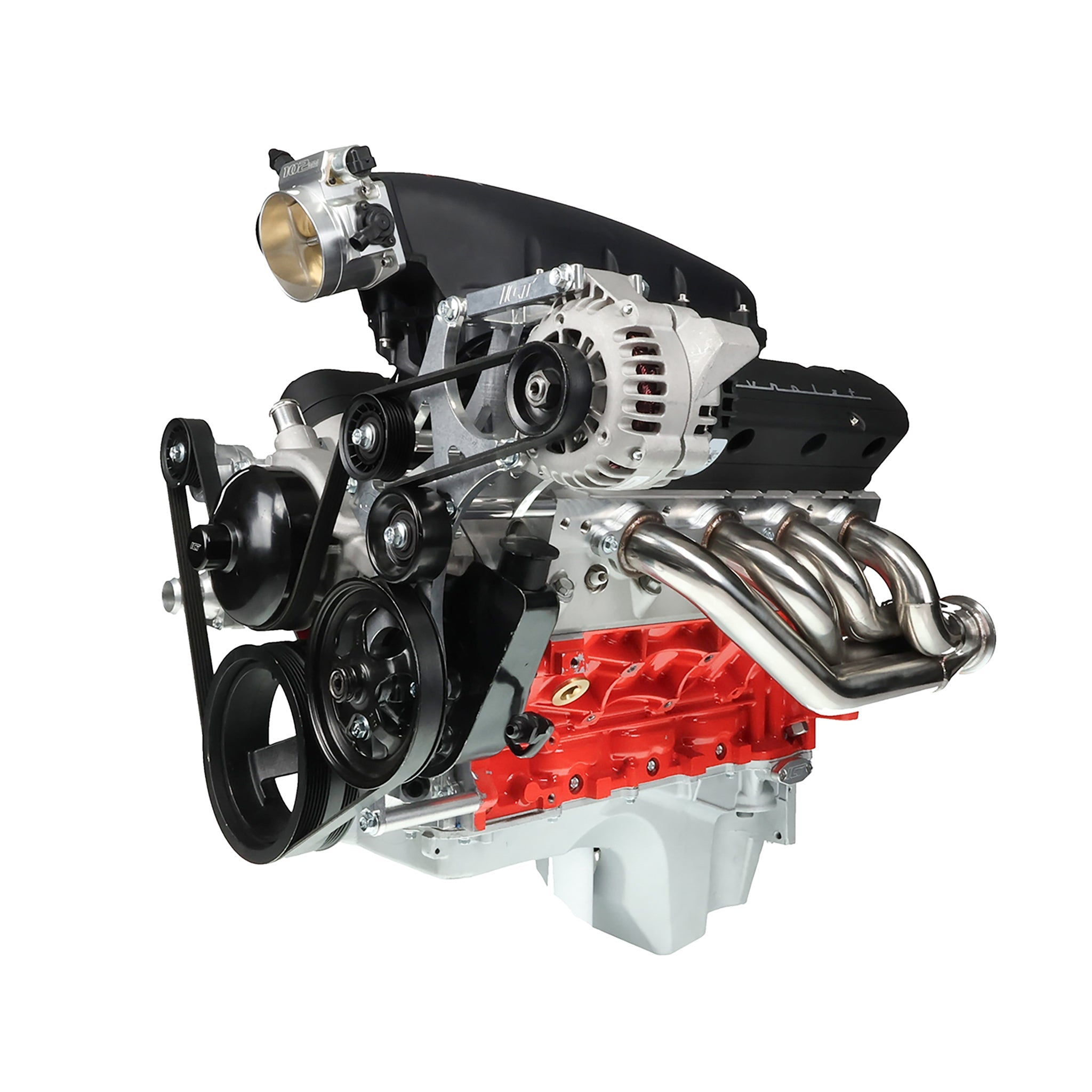 LS Corvette (& Camaro LS3 L99) Alternator Extended Length Adapter / Extension Bracket - ICT Billet 551905-X350