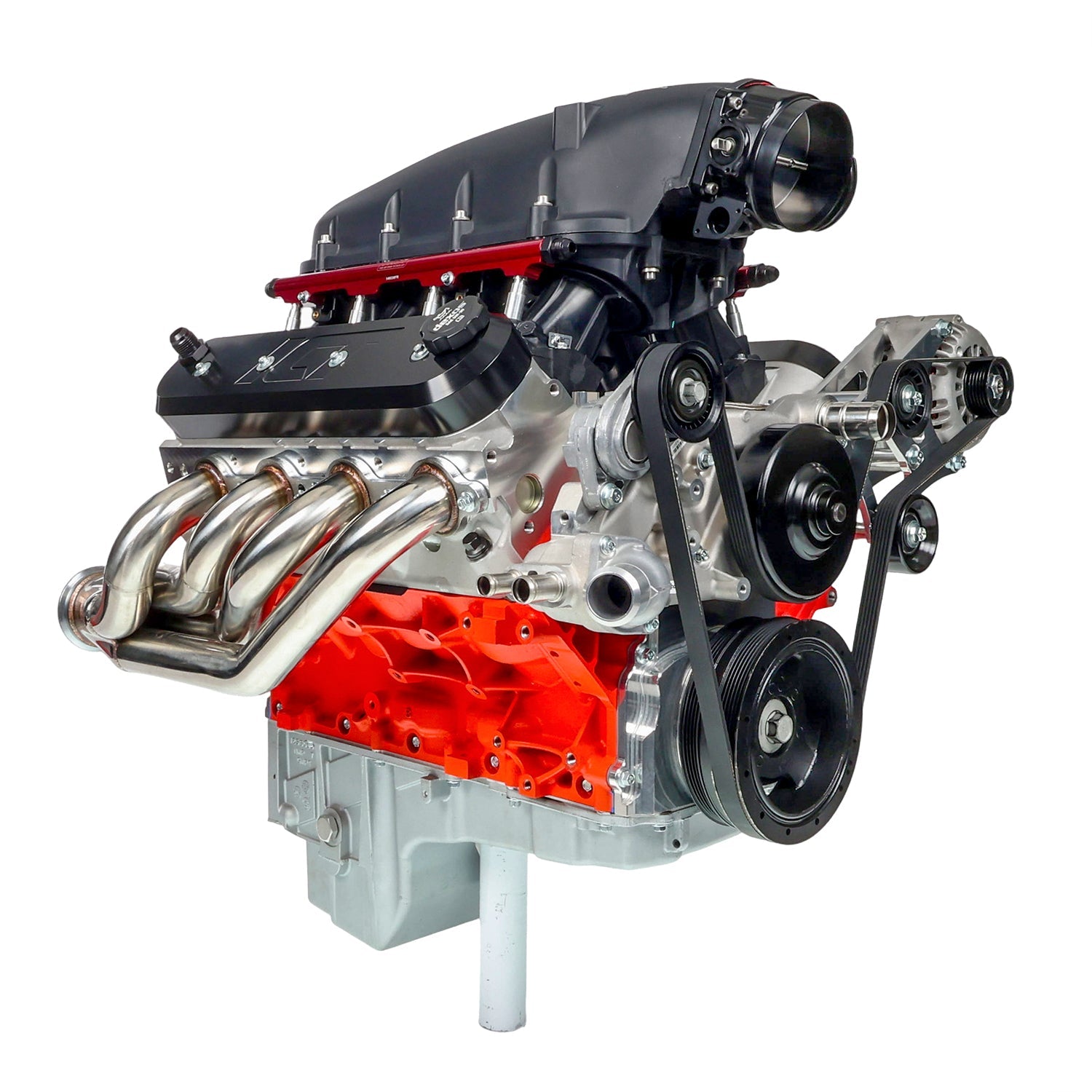 LS Corvette Heavy Duty Billet Alternator Bracket Kit LSX LS1 5.7L Top Driver Head Mount - ICT Billet 551566-1