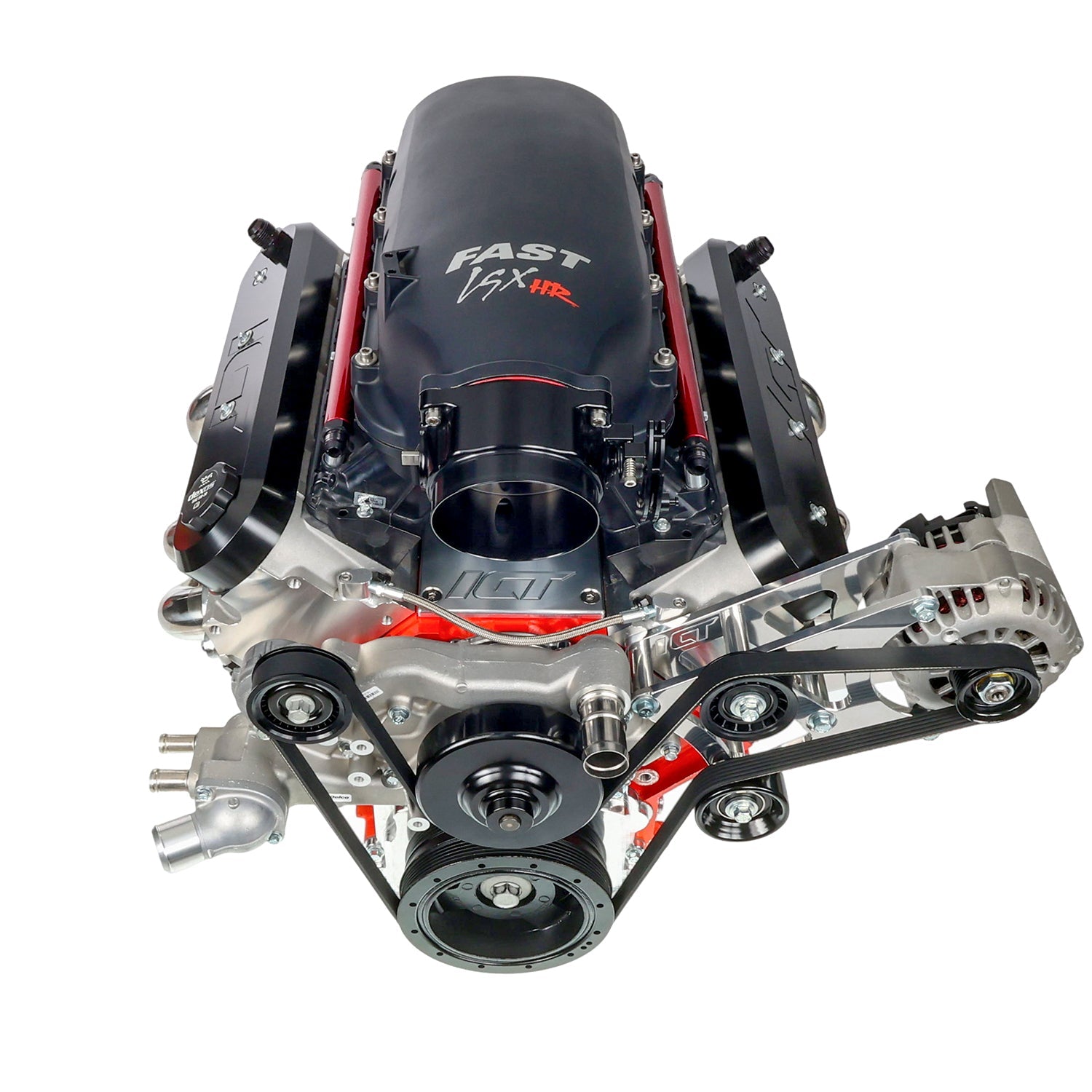 LS Corvette Heavy Duty Billet Alternator Bracket Kit LSX LS1 5.7L Top Driver Head Mount - ICT Billet 551566-1