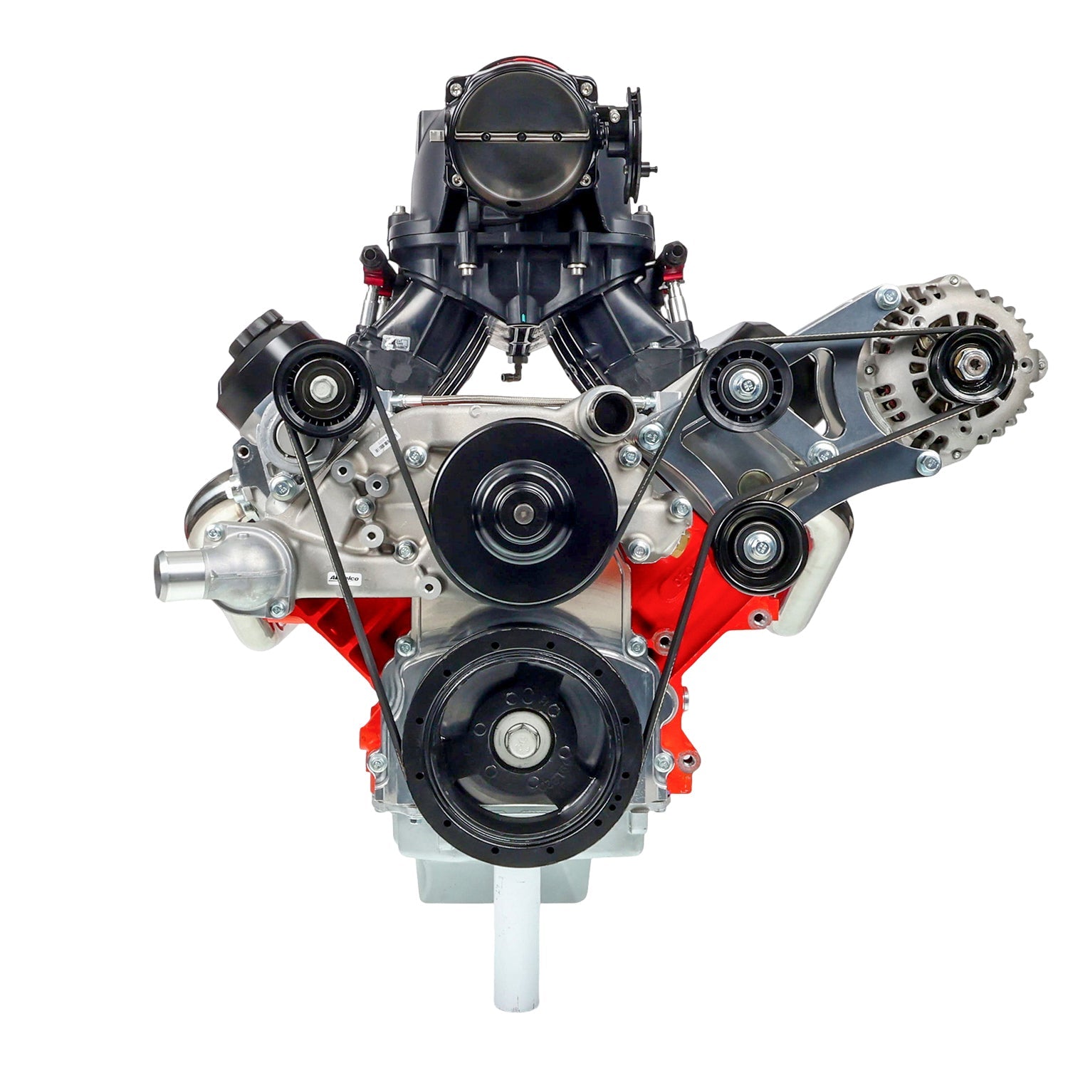 LS Corvette Heavy Duty Billet Alternator Bracket Kit LSX LS1 5.7L Top Driver Head Mount - ICT Billet 551566-1