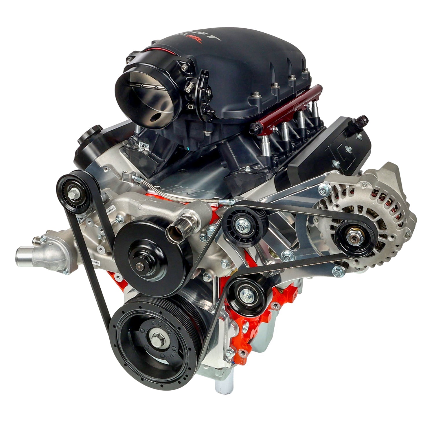 LS Corvette Heavy Duty Billet Alternator Bracket Kit LSX LS1 5.7L Top Driver Head Mount - ICT Billet 551566-1