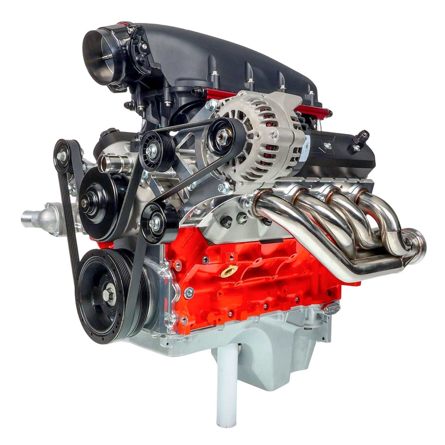 LS Corvette Heavy Duty Billet Alternator Bracket Kit LSX LS1 5.7L Top Driver Head Mount - ICT Billet 551566-1