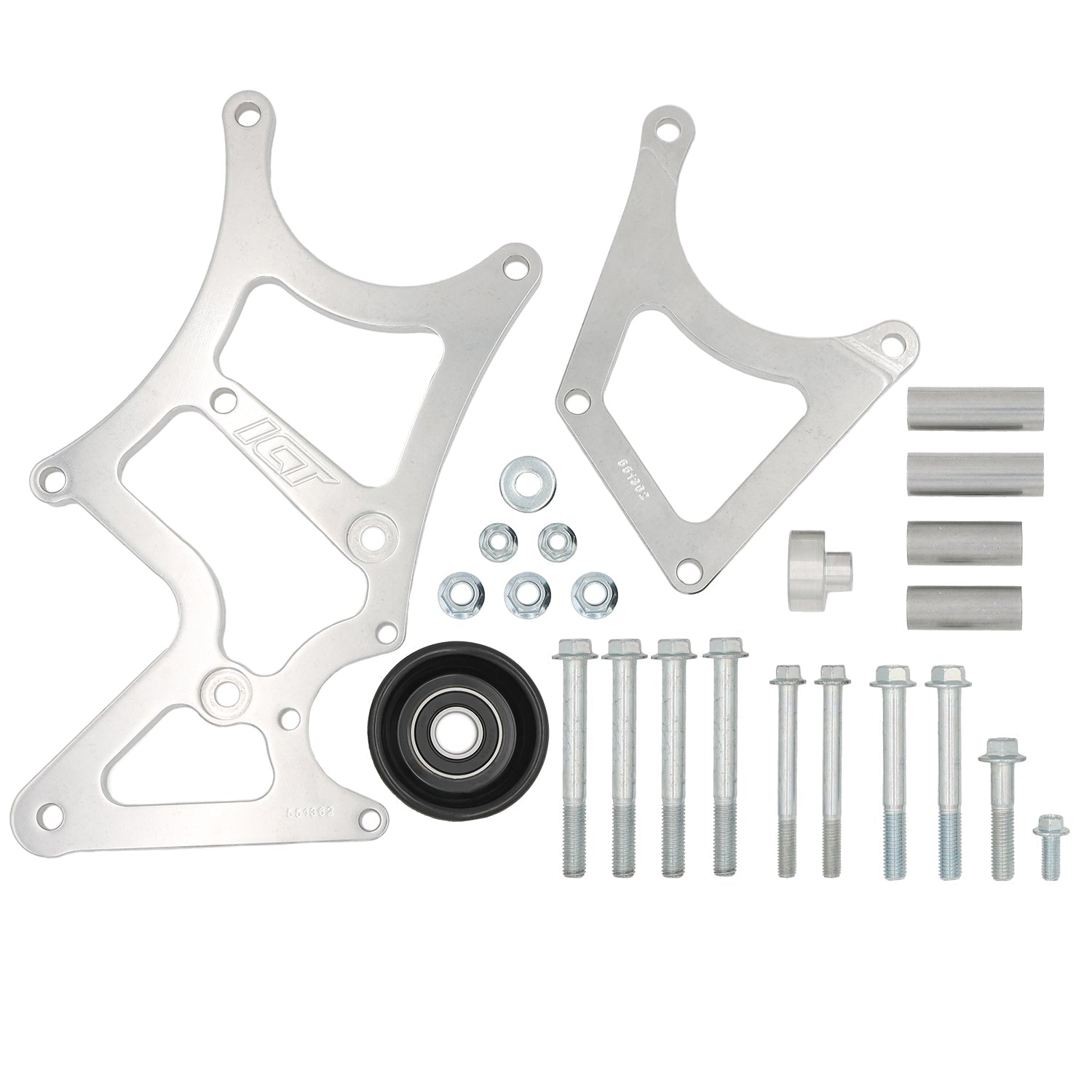 LS Corvette - High Mount Alternator / Power Steering Pump Bracket Kit LS1 - ICT Billet 551362-1