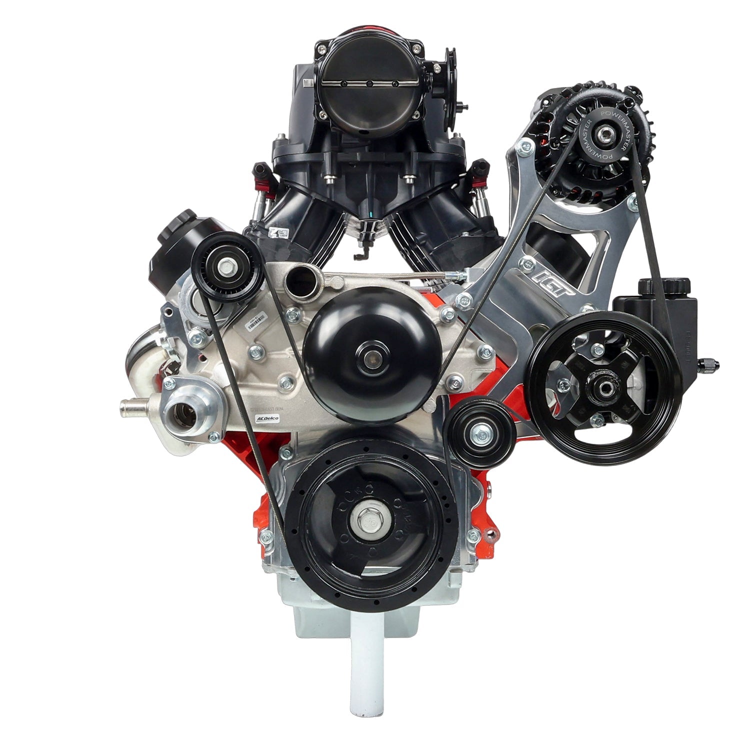 LS Corvette - High Mount Alternator / Power Steering Pump Bracket Kit LS1 - ICT Billet 551362-1