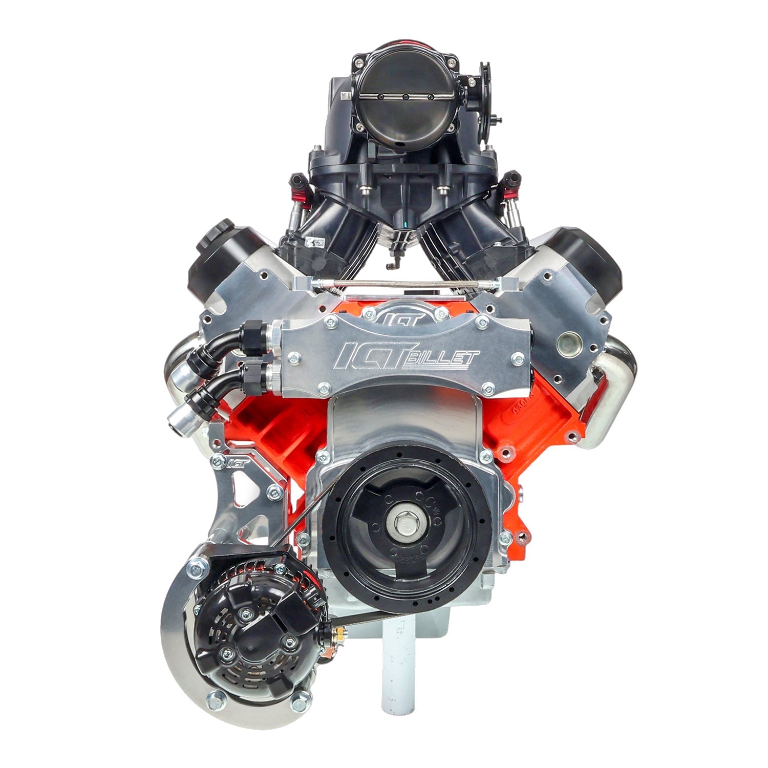 LS Corvette Reverse Mount Ultra Low Mount Alternator Bracket - ICT Billet BKT-LS006-1