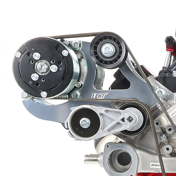 LS A/C Bracket Sanden 508 - Corvette Spacing – ICT Billet