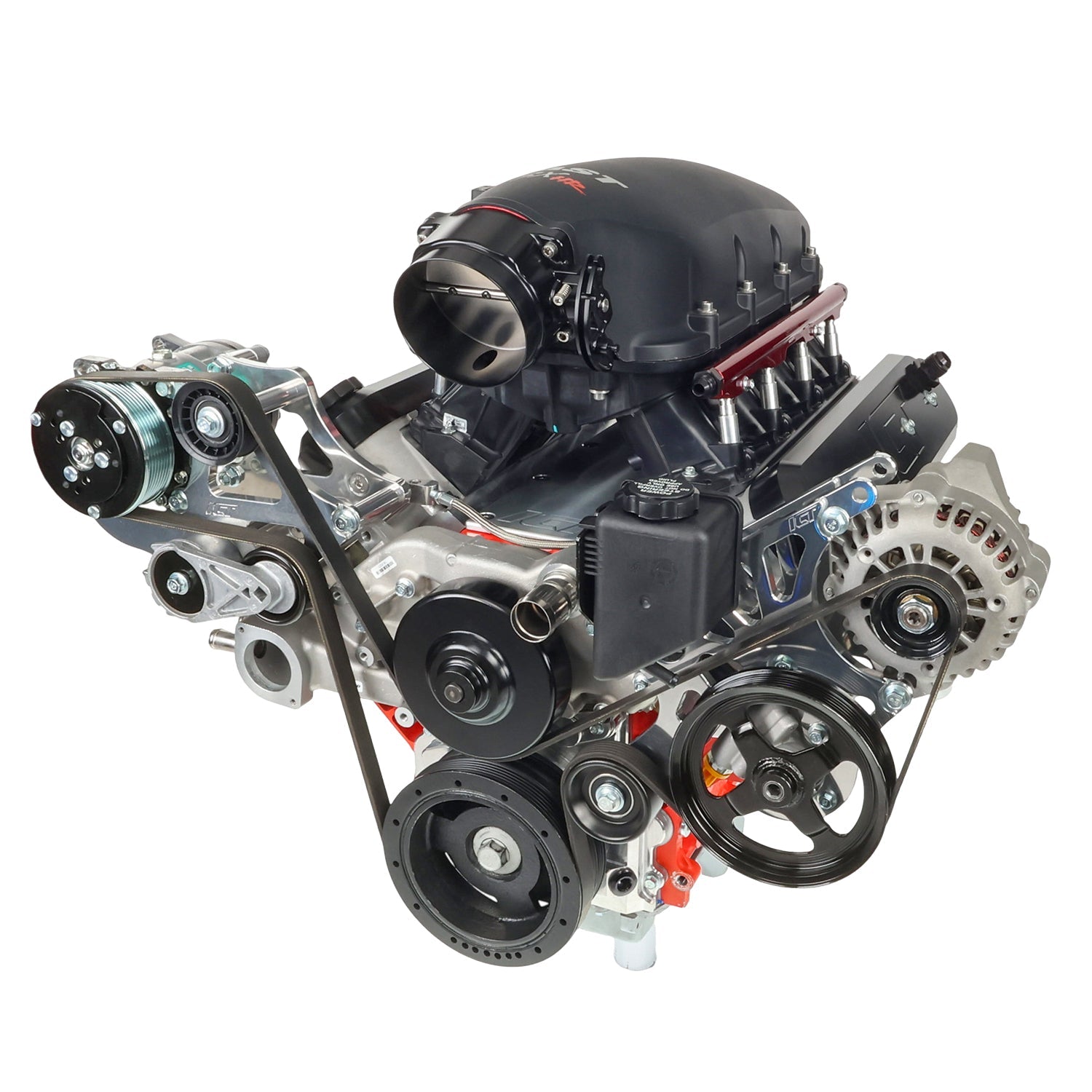 LS Corvette - Sanden 508 A/C Air Conditioner Compressor Bracket Kit LS AC GTO - ICT Billet 551474-1