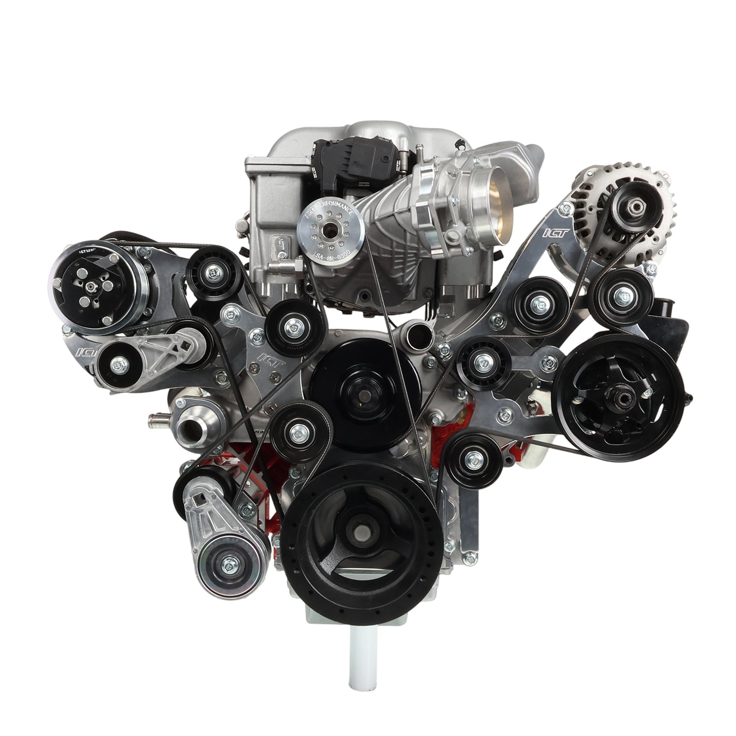 LS Corvette Sanden 508/709 A/C Air Conditioner Compressor Bracket - ICT Billet 551972 - 508 - 1