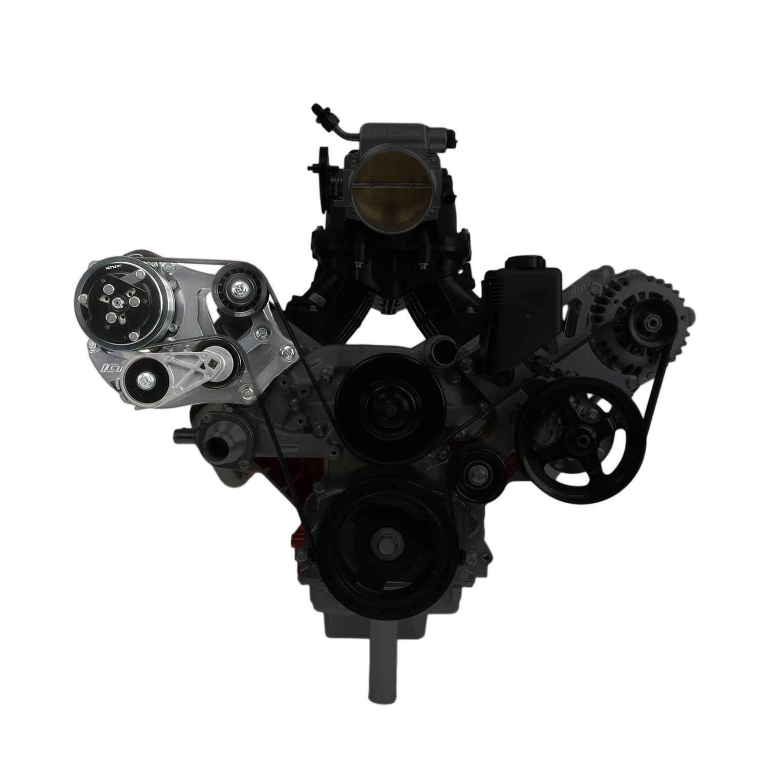 LS Corvette Sanden 508/709 A/C Air Conditioner Compressor Bracket - ICT Billet 551972 - 508 - 1