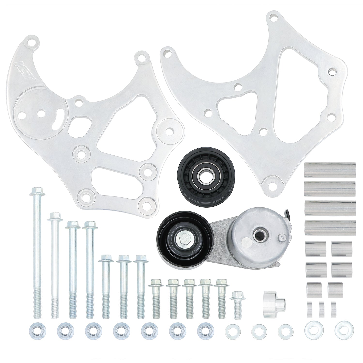 LS Corvette Sanden 508/709 A/C Air Conditioner Compressor Bracket - ICT Billet 551972 - 508 - 1